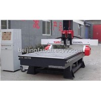 Two Z axes CNC engraving and cutting machine for woodworking