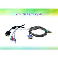 VGA TO 3 RCA Cable