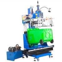 Vertical oil pressure flat heat transfer machine