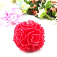 Wedding Red Rose Ball Craft Candle (RC-448)