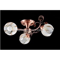 White Glass Ceiling Lamp