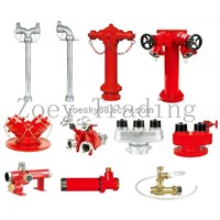 fire fighting hydrant, 3 ways fire hydrant, water fire hydrant, fire fighting water divider