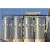 maize storage silo, steel silo with dip galvanized coating,assambly steel silo
