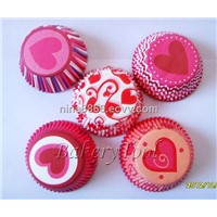 wedding party paper baking cups with sweety heart, Valentine's Day, Baby Shower, New Year gift