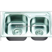 stainless steel kitchen basin LS6743-3