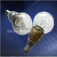 1*1W High-Power LED Bulb with Aluminum + PC Housing (KD-HQP-013)