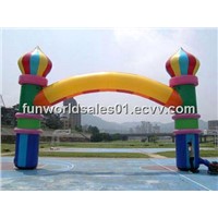 Inflatable arch for advertising