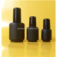 3-18ml glass  nail polish bottles with caps and brush