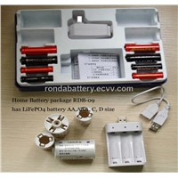3.2V Battery Home Collection Package rechageable battery pack (include AA/AAA/C/D sizes battery)