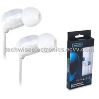 3.5mm stereo in-ear ceramic Earphone with microphone(H81002WH)