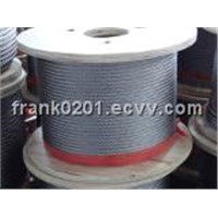 7x19 stainless steel wire rope (AISI304, 316) EN12385-4 (DIN 3060)