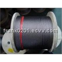 7x7 stainless steel wire rope (AISI304, 316) EN12385-4 (DIN 3055)