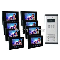 8-apartment Color Video Door Phone system
