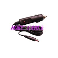 Car Cigarette Lighter Cable with Plug and 3A/3AG Fuse