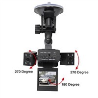 Car black box with dual cameras ,2.0 inch TFT screen, Video format,