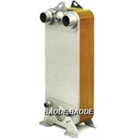 Copper Brazed Plate Heat Exchanger AISI 316 Stainless Steel Cover Plates