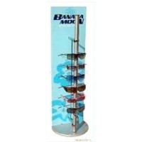 Custom Decals Acrylic Pop Display Glasses Rack Sign Holder with Spinning Base