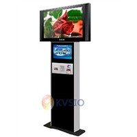 Dual screens card issuing kiosk