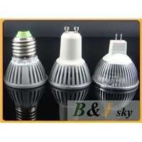 Factory wholesale,Guaranteed quality,MR16,GU10,E27,3x1w spotlight bulb,high power,color is optional