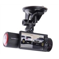 GPS Dual Lens Vehicle Black Box Car 1280*480 NTSC / PAL Video Camera