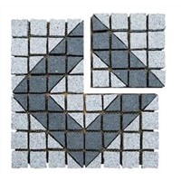 Granite pattern paver on mesh