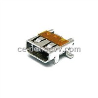 HDMI D-type 2 Raw/Shell 2 DIP 2 SMT with 0.5A Maximum Current Rating and Copper Alloy Contacts