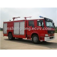 HOWO four-door fire-fighting vehicle