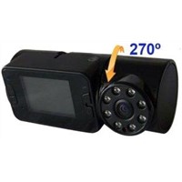 High Definition 720P Car Black Box Camera with 270 Swing LCD and Motion Detection