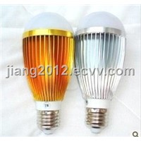 High quality,wholesale lights,E27 7W 7x1w white led bulb light,6000k-6500k,Double Gold Line led