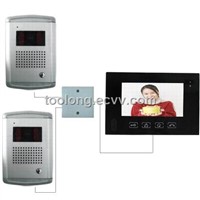 Home Security Camera with 2 Outdoor Unit Intercom +2pcs Nightvision Camera