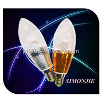 IP54 3.5W excellent quality led candle bulb YS-C34-1*3W-01