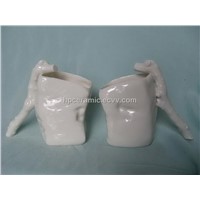 Irregular Shape Porcelain Candle Holder