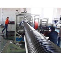 Large diamdter hollow wall pipe productin line
