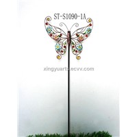 Lovely Butterfly Design Metal Garden Stake