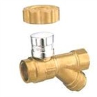 Magnetic temperature locking ball valve