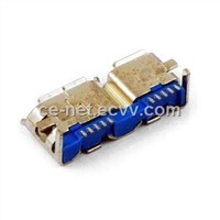 Micro USB 3.0 B-type Connector with Copper-alloy Contact and 100MO Insulation Resistance