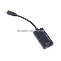 Micro usb MHL to HDMI Adapter for Samsung Galaxy S2/HTC Sensation/HTC EVO 3D