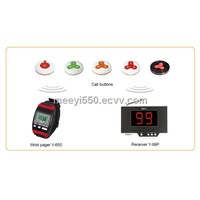 Modern wireless wrist pager for waiters Y-650