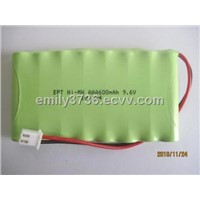 Ni-MH Rechargeable Battery Pack with 9.6V Voltage