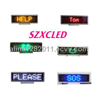 P6 mm 7*35 pixel DIP  high bright indoor led message  sign