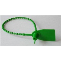PE and nylon clip Green color numbered plastic security seals for Boxes, Banks