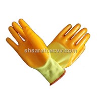 PVC Coated Smooth Finished Gloves