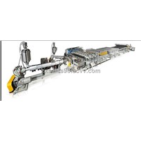 Plastic Hollow Cross Section Plate Extrusion Line