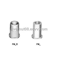 RIVET NUT-Flat Head, Round/Knurled Body Open End