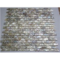 Rainbow dapple color mother of pearl mosaic