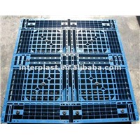 Recycled Material Steel Strengthened Ventilated Plastic Pallet