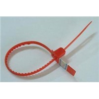 Red color PP plastic security seals with 30kgs pull load for Supermarkets, Bags, Boxes