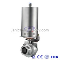 Sanitary Pneumatic Clamped Butterfly Valve