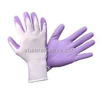 Seamless 13 gauges Polyester Liner PU Coated Gloves