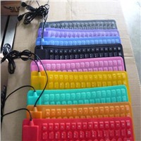 Standard 109 keys silicone flexible keyboard
